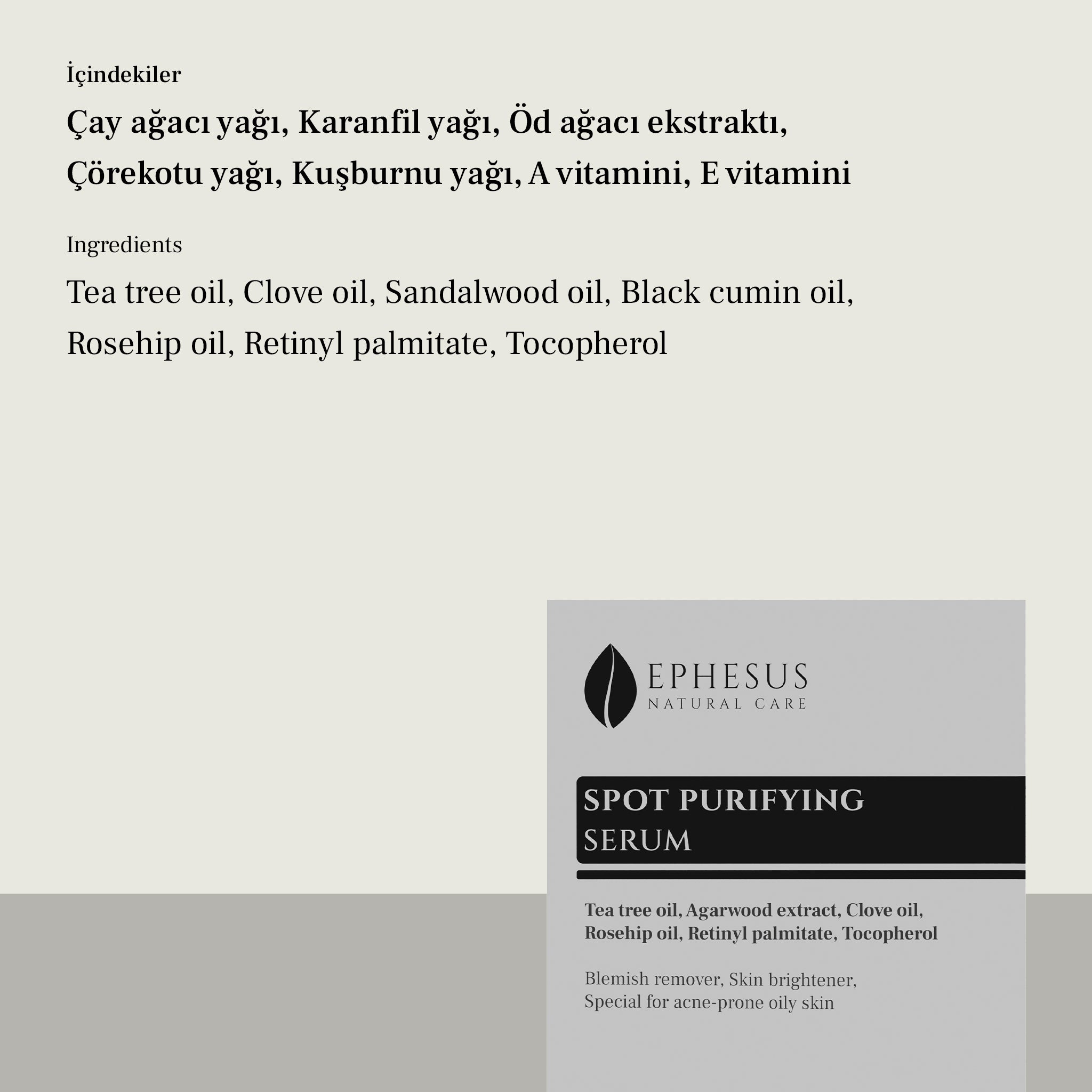 Spot Purifying Serum – Akneye Eğilimli Yağlı Ciltler için Arındırıcı & Dengeleyici Sivilce Karşıtı Bakım Serumu