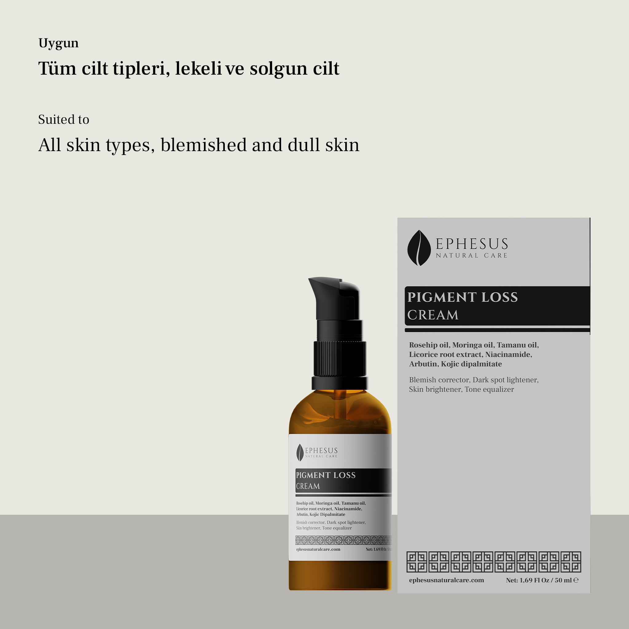 Pigment Loss Cream - Tüm Cilt Tipleri Ton Dengeleyici Leke Kremi