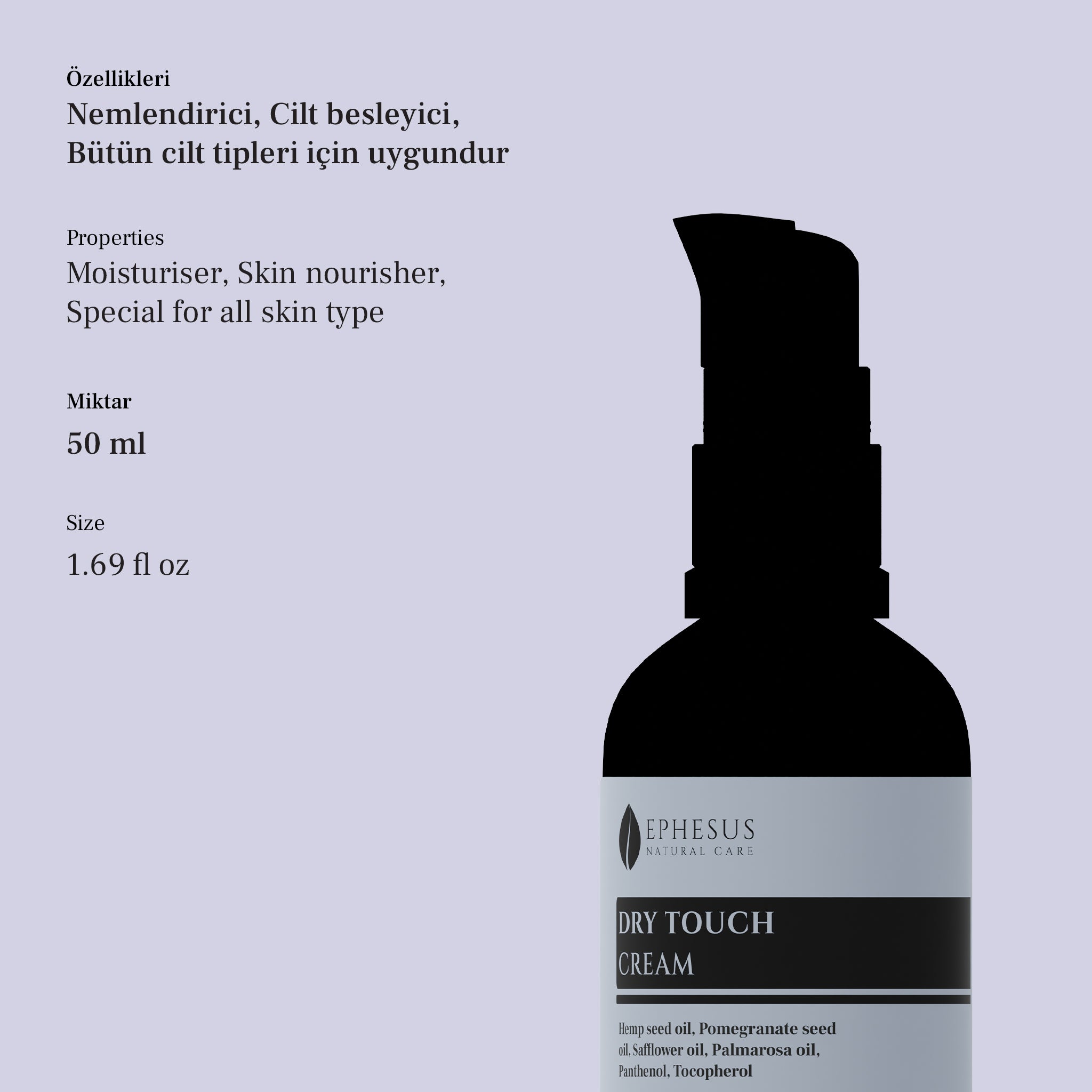 Dry Touch Cream - Yoğun Nemlendirici Yüz Kremi