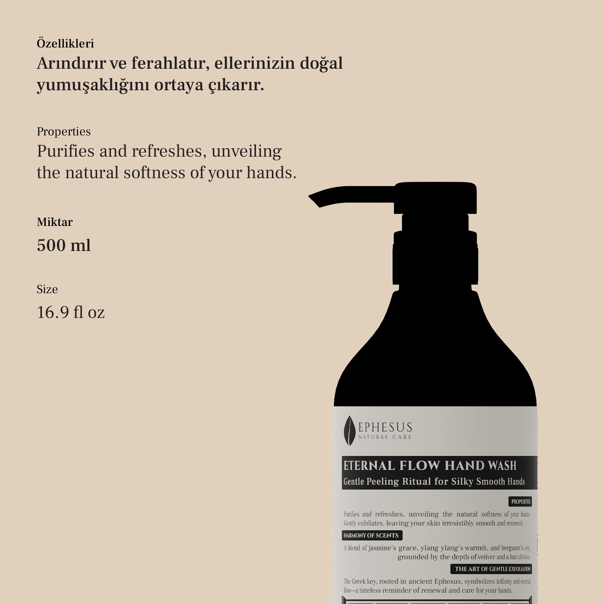 Eternal Flow Hand Wash - Peeling Etkili Doğal El Yıkama Jeli