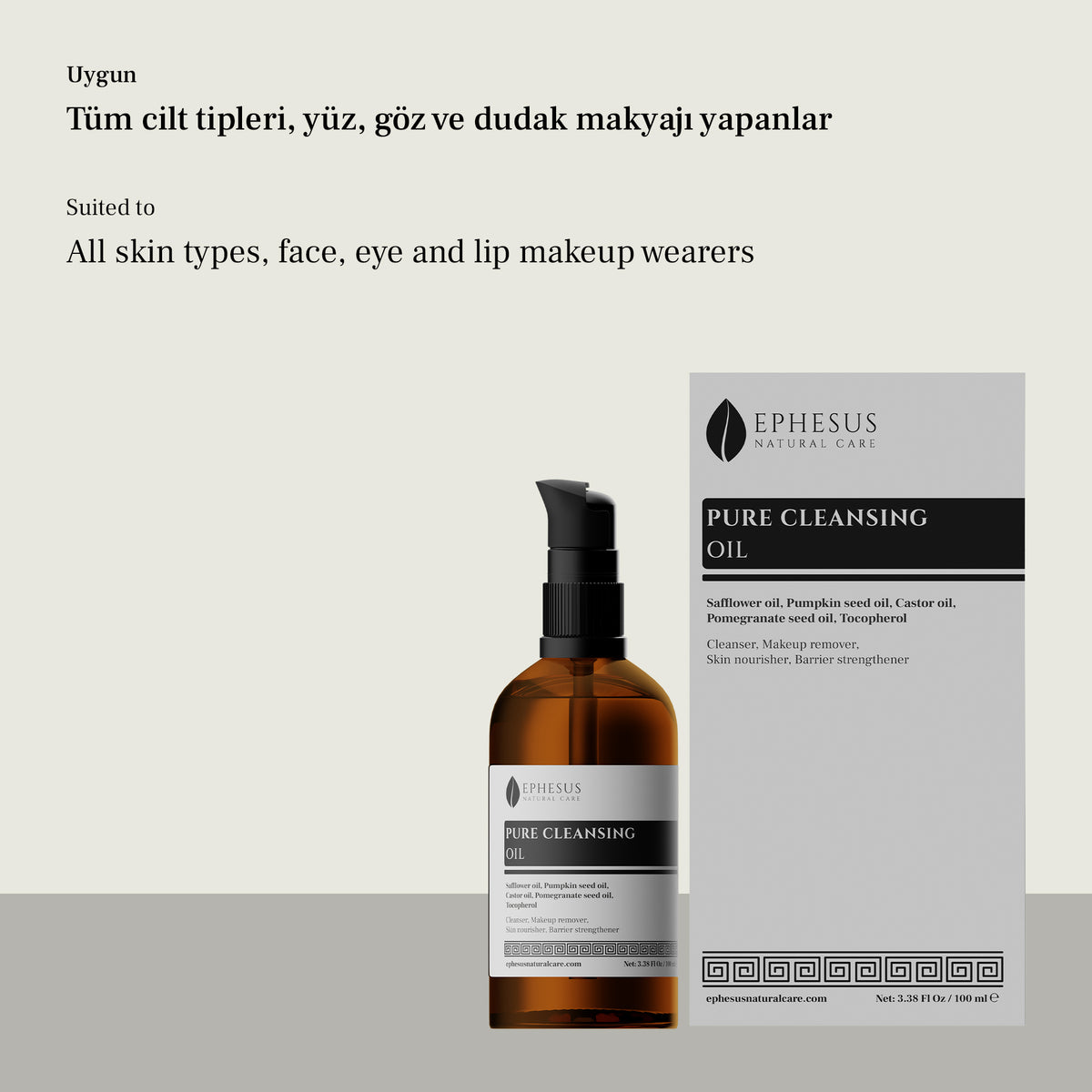 Pure Cleansing Oil - Tüm Cilt Tiplerine Uygun Besleyici ve Bariyer Güçlendirici Makyaj Temizleme Yağı