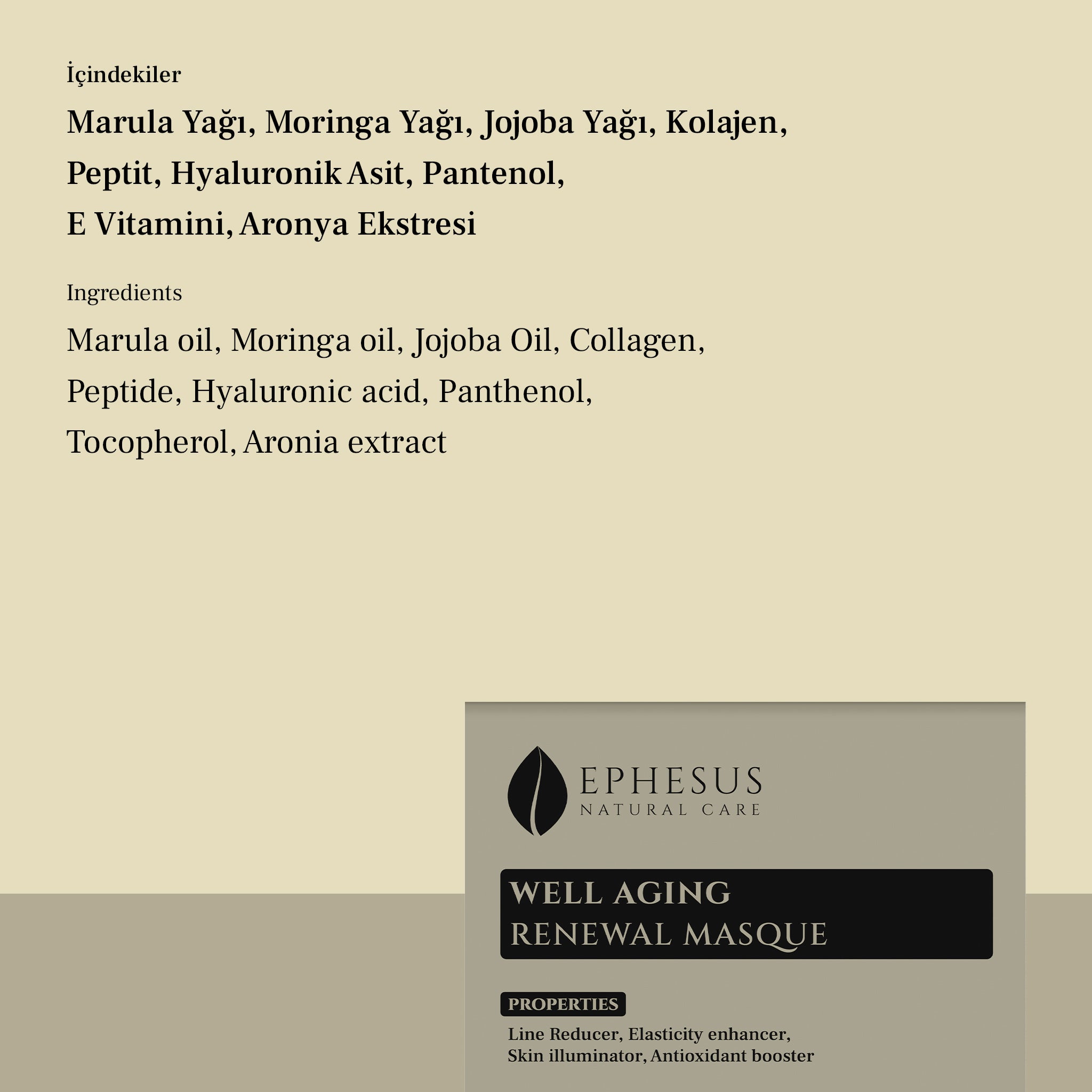 Well Aging Renewal Masque - Çizgi Azaltıcı ve Esneklik Artırıcı Yaşlanma Karşıtı Maske