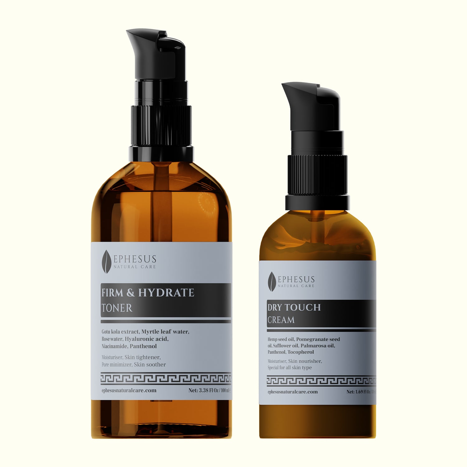 Dry Touch &amp; Firm Hydrate Serisi - Yoğun Nemlendirici ve Besleyici Yüz Kremi ve Toniği