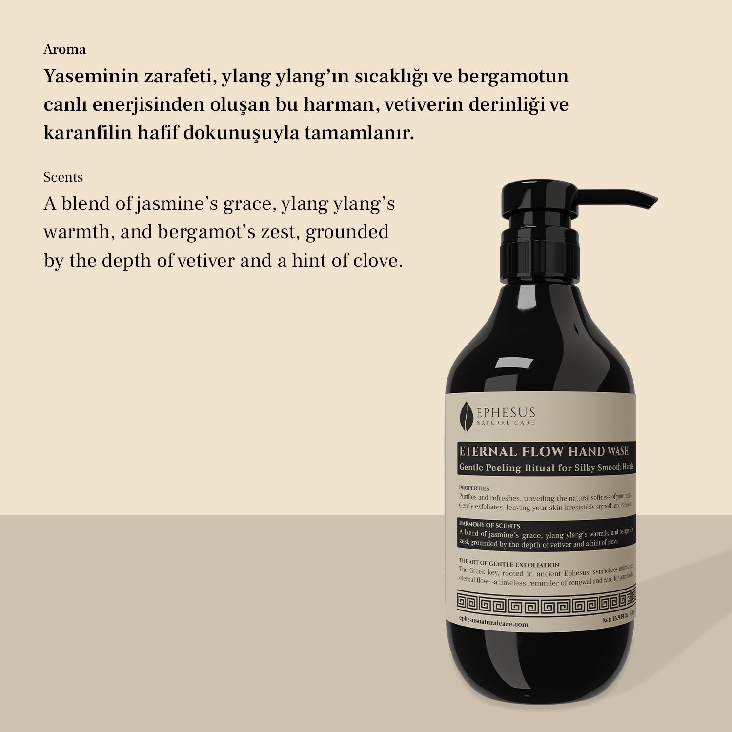 Peeling Etkili Doğal El Sabunu - Eternal Flow Hand Wash - İçindekiler