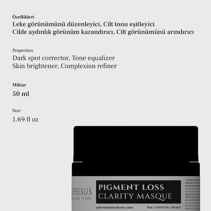 Pigment Loss Clarity Masque - Leke Karşıtı ve Ton Düzenleyici Maske