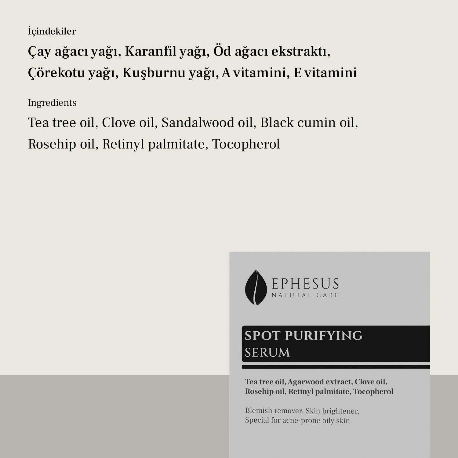 Spot Purifying Serum – Akneye Eğilimli Yağlı Ciltler için Arındırıcı &amp; Dengeleyici Sivilce Karşıtı Bakım Serumu