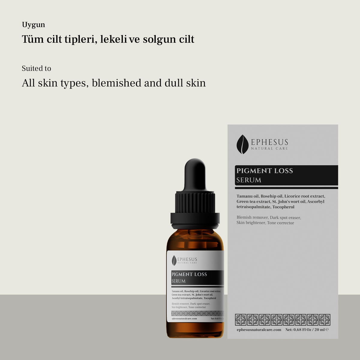 Pigment Loss Serum - Tüm Cilt Tiplerine Uygun Leke Karşıtı ve Ton Düzenleyici Serum