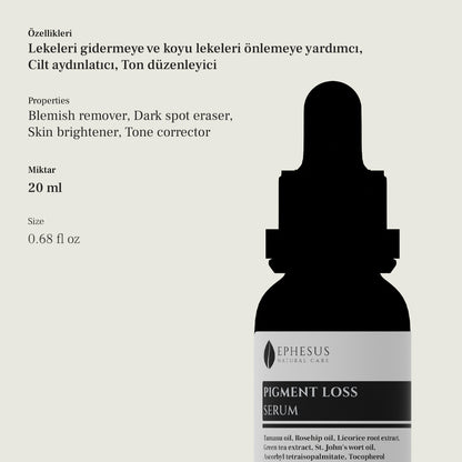 Pigment Loss Serum - Tüm Cilt Tiplerine Uygun Leke Karşıtı ve Ton Düzenleyici Serum