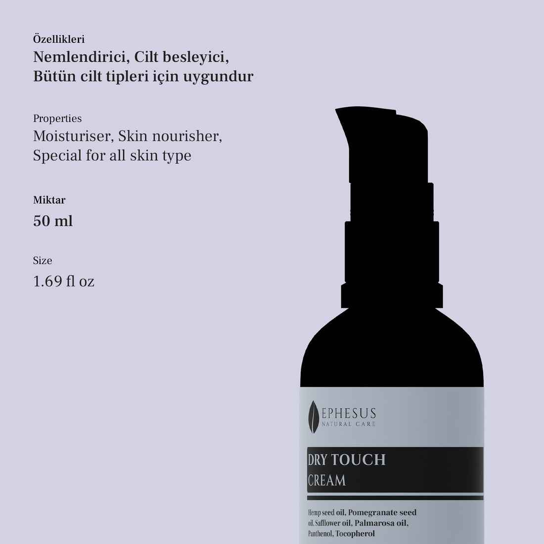 Dry Touch Cream - Yoğun Nemlendirici Yüz Kremi