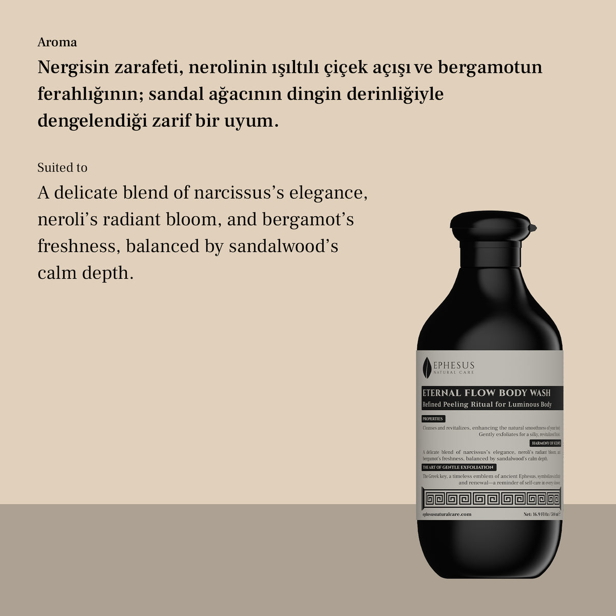 Eternal Flow Body Wash - Peeling Etkili Doğal Vücut Jeli