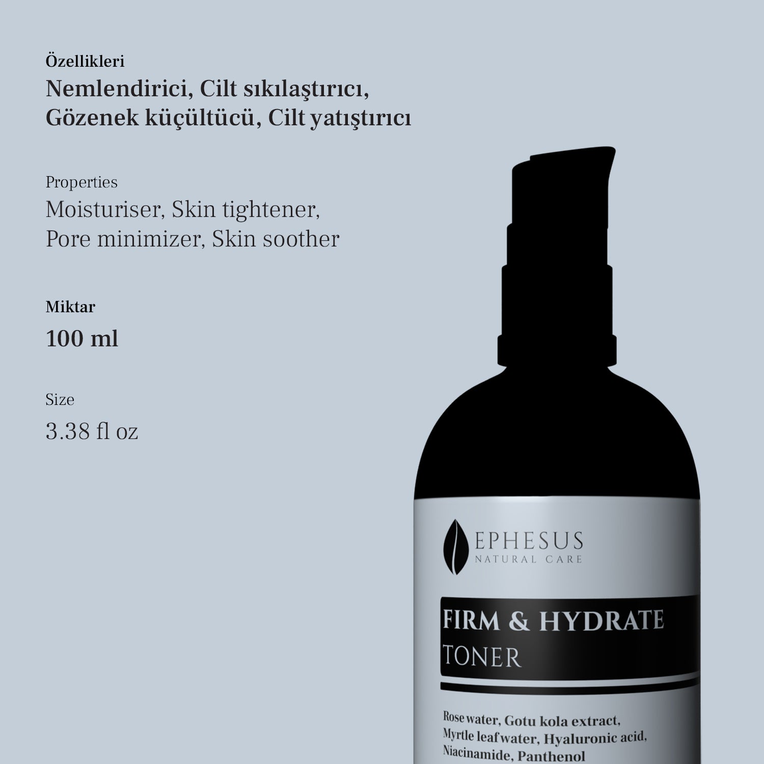Yoğun Nemlendirici Tonik - Ephesus Natural Care