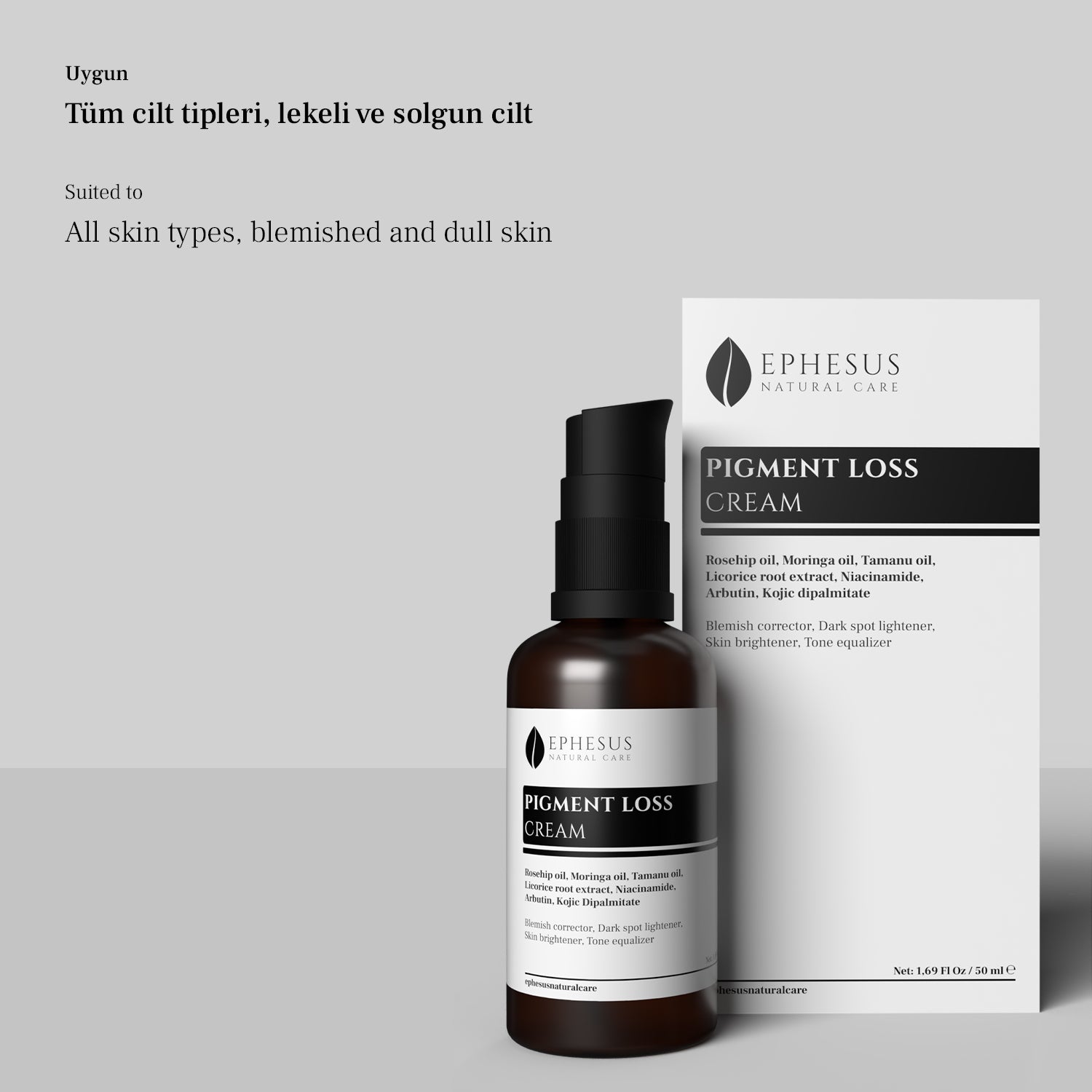 cilt tonu eşitleyici krem, Leke Karşıtı krem, tüm cilt tipleri için krem - Ephesus Natural Care
