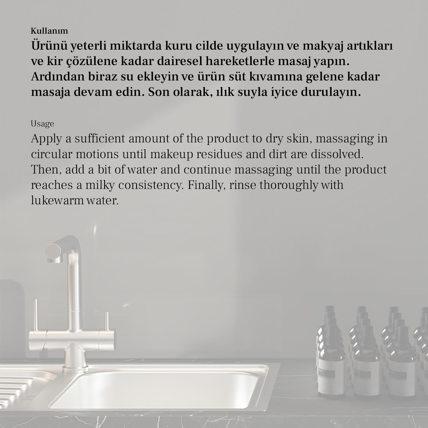 Makyaj Temizleme Yağı Kullanım Talimatları, Ephesus Natural Care