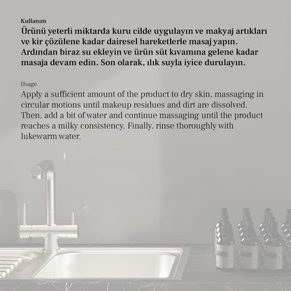 Makyaj Temizleme Yağı Kullanım Talimatları, Ephesus Natural Care