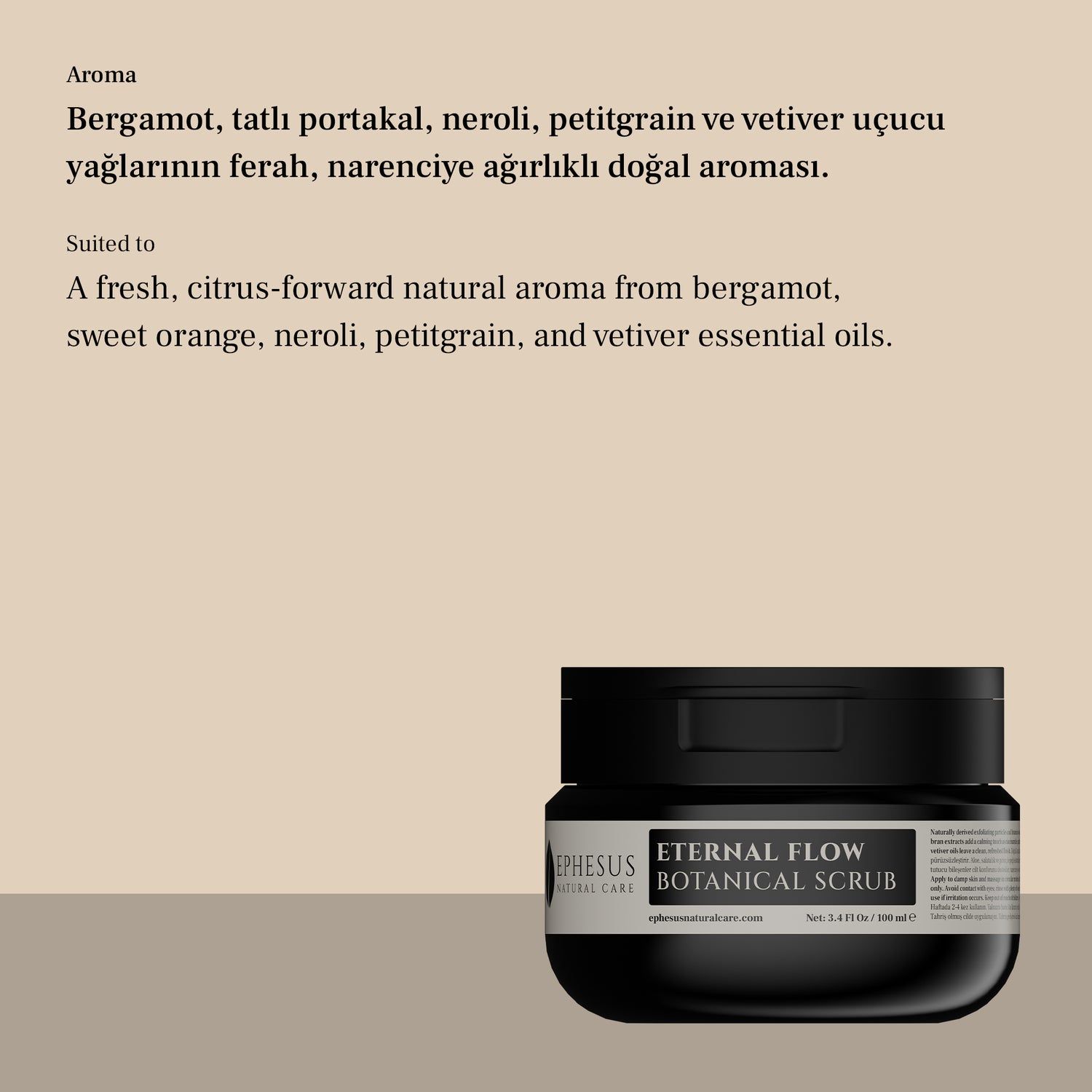 Eternal Flow Botanical Scrub – Yüz ve Vücut İçin Botanik Peeling